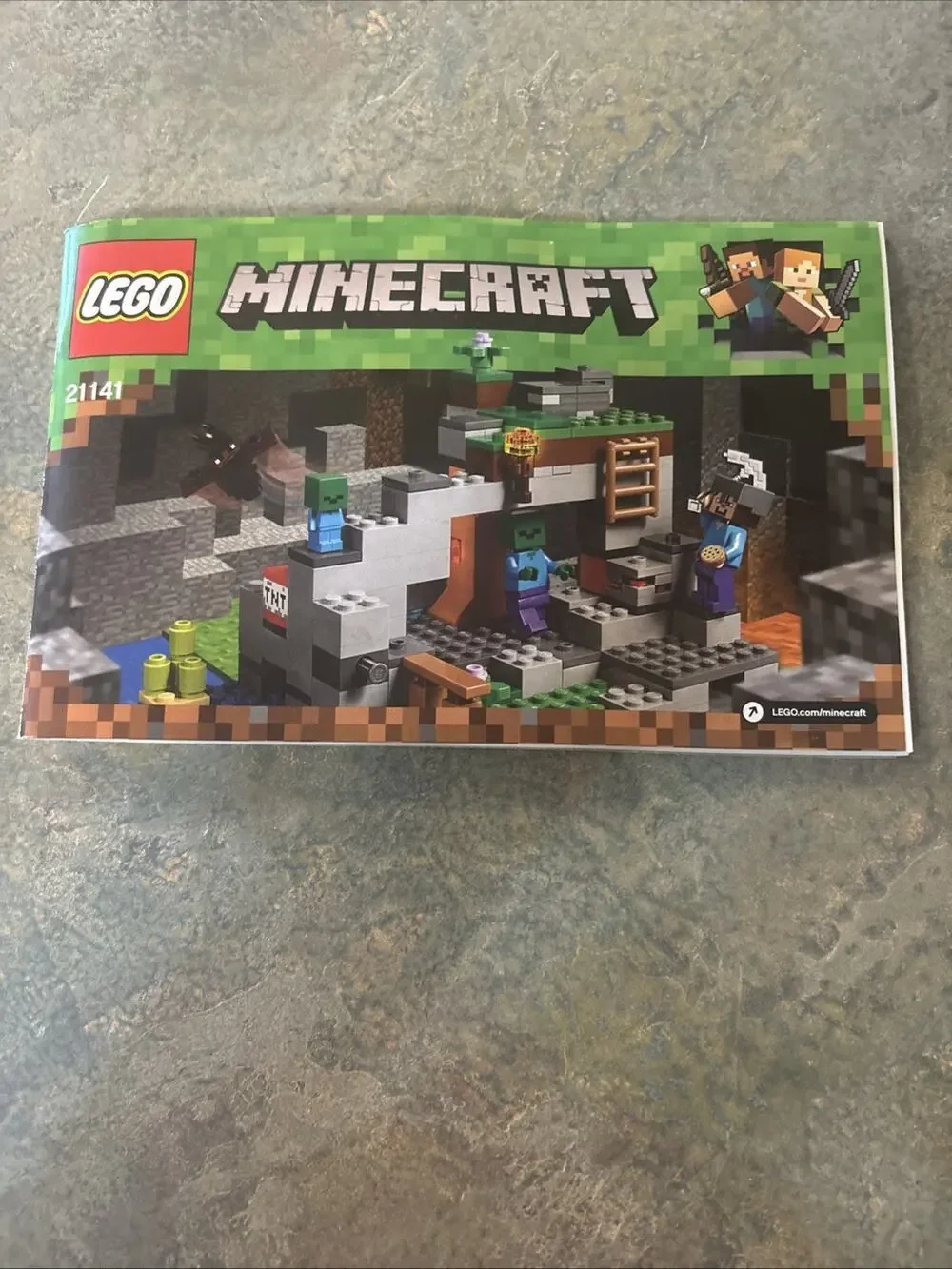 LEGO Minecraft / The Zombie Cave 21141. Manual Only